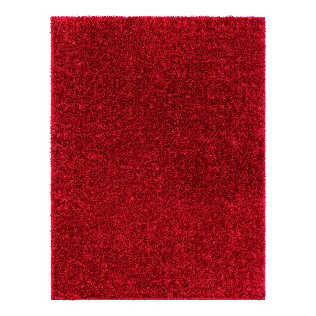 Hochflor-Teppich Trento 200 x 275cm Rot/Rot | Rot