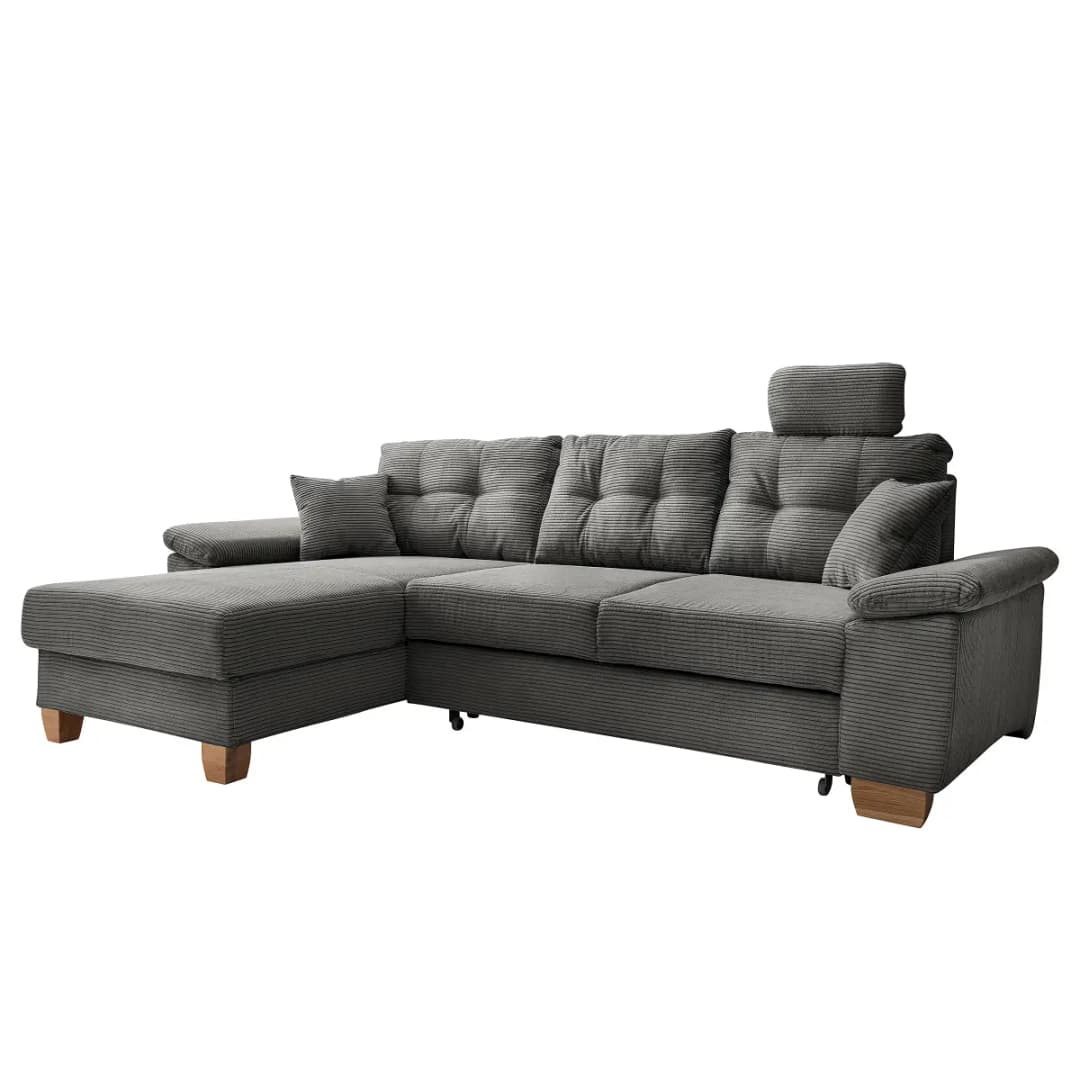 Fredriks Ecksofa Duana mit Schlaffunktion | Grau