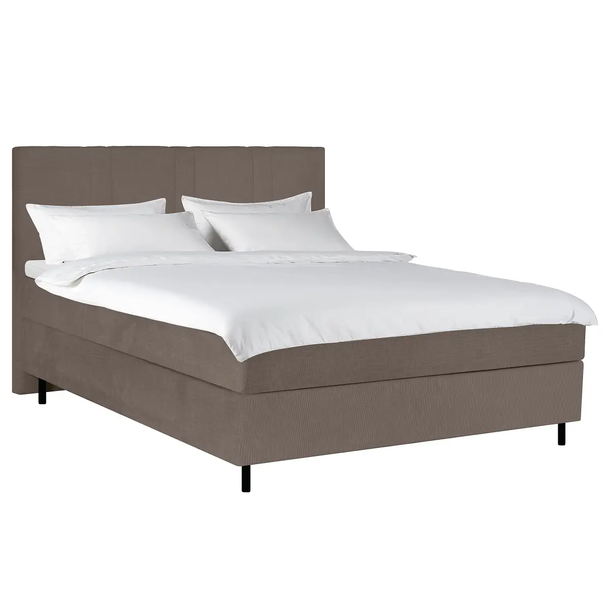 Boxspringbett Choele 180 x 200cm Chenille Askja Braun H4