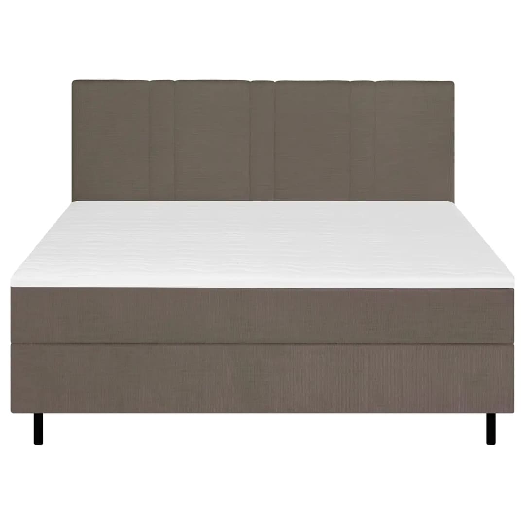 Boxspringbett Choele 180 x 200cm Chenille Askja Braun H4