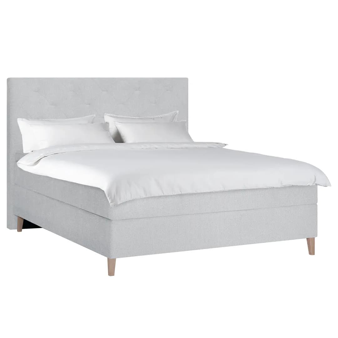 Boxspringbett Peludo | Silber