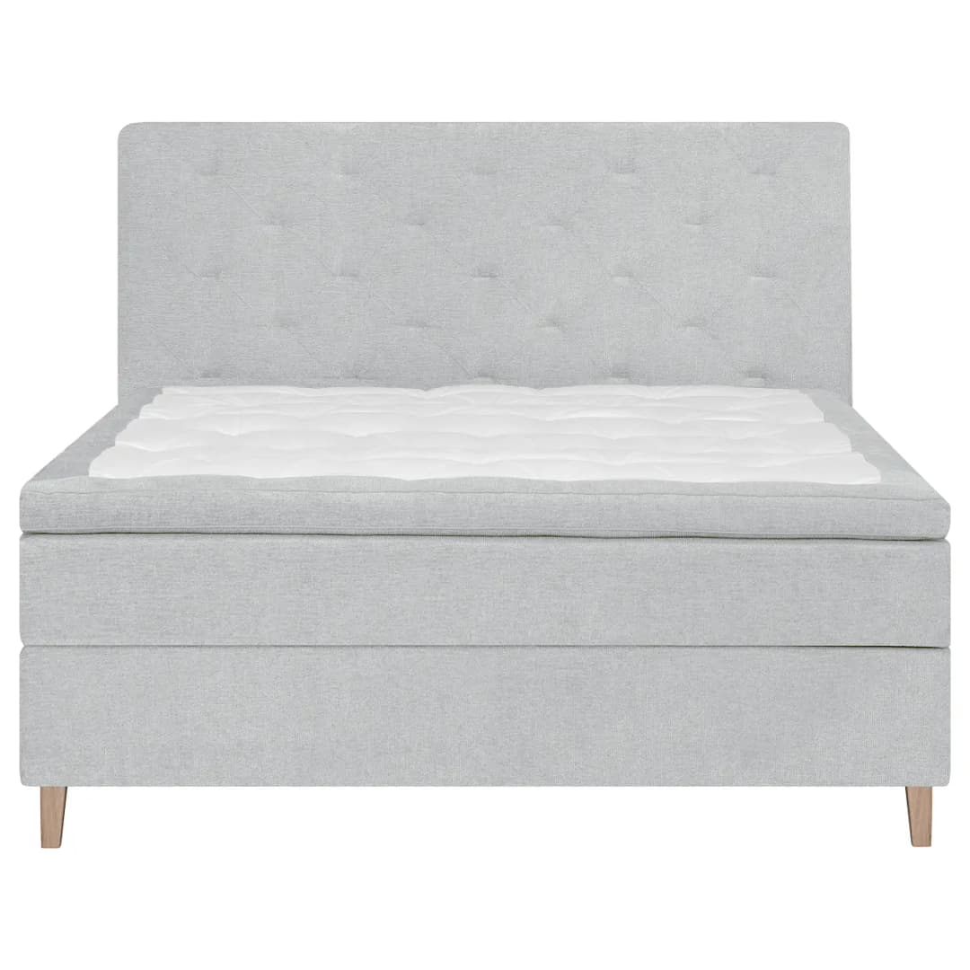 Boxspringbett Peludo | Silber