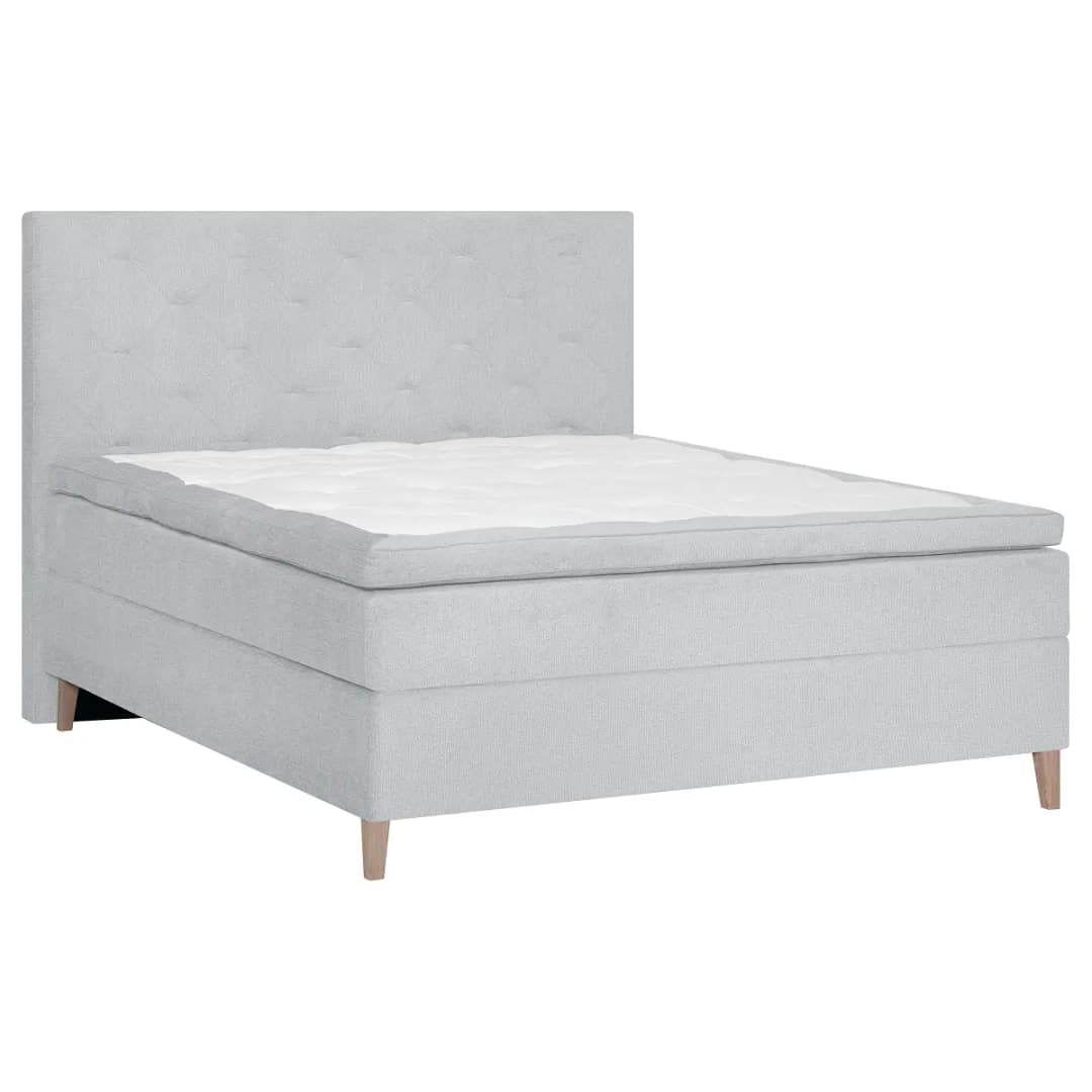 Boxspringbett Peludo | Silber