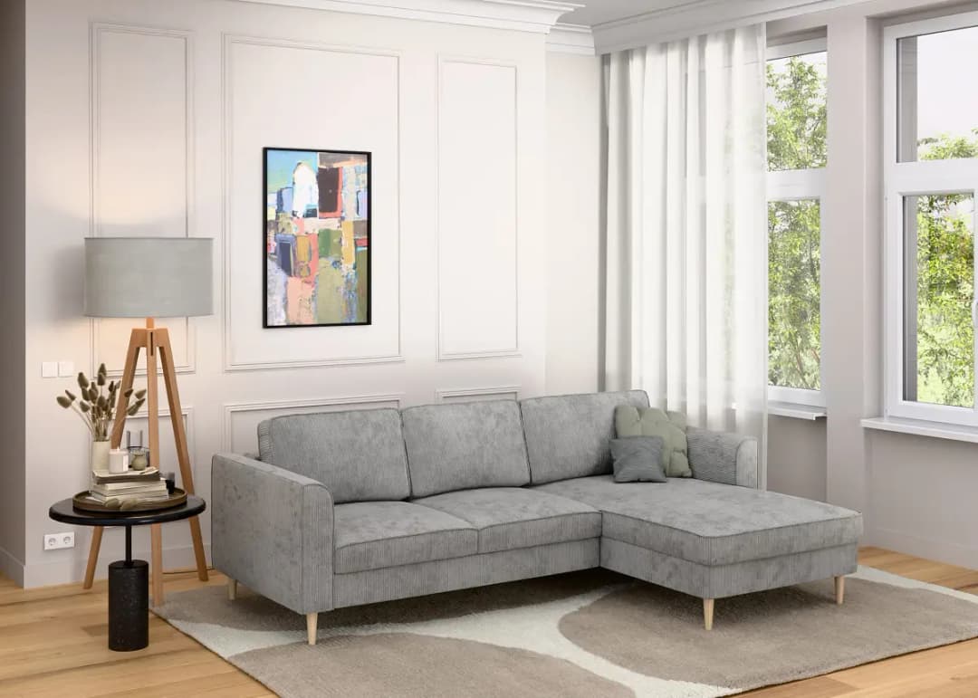 Ecksofa Hilja | Grau