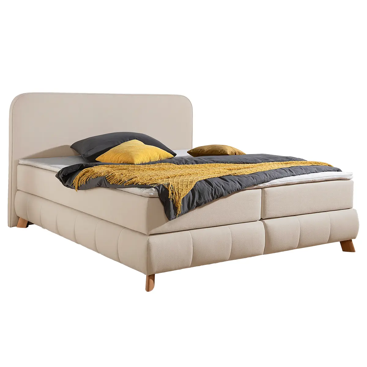 Boxspringbett Gerazia | Beige