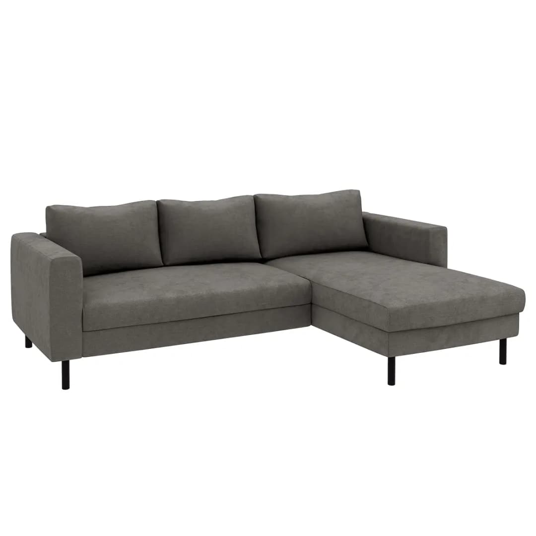home24 Ecksofa AMGA | Grau