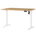 Höhenverstellbarer Schreibtisch Boras 120cm Braun/Eiche Navarra Dekor