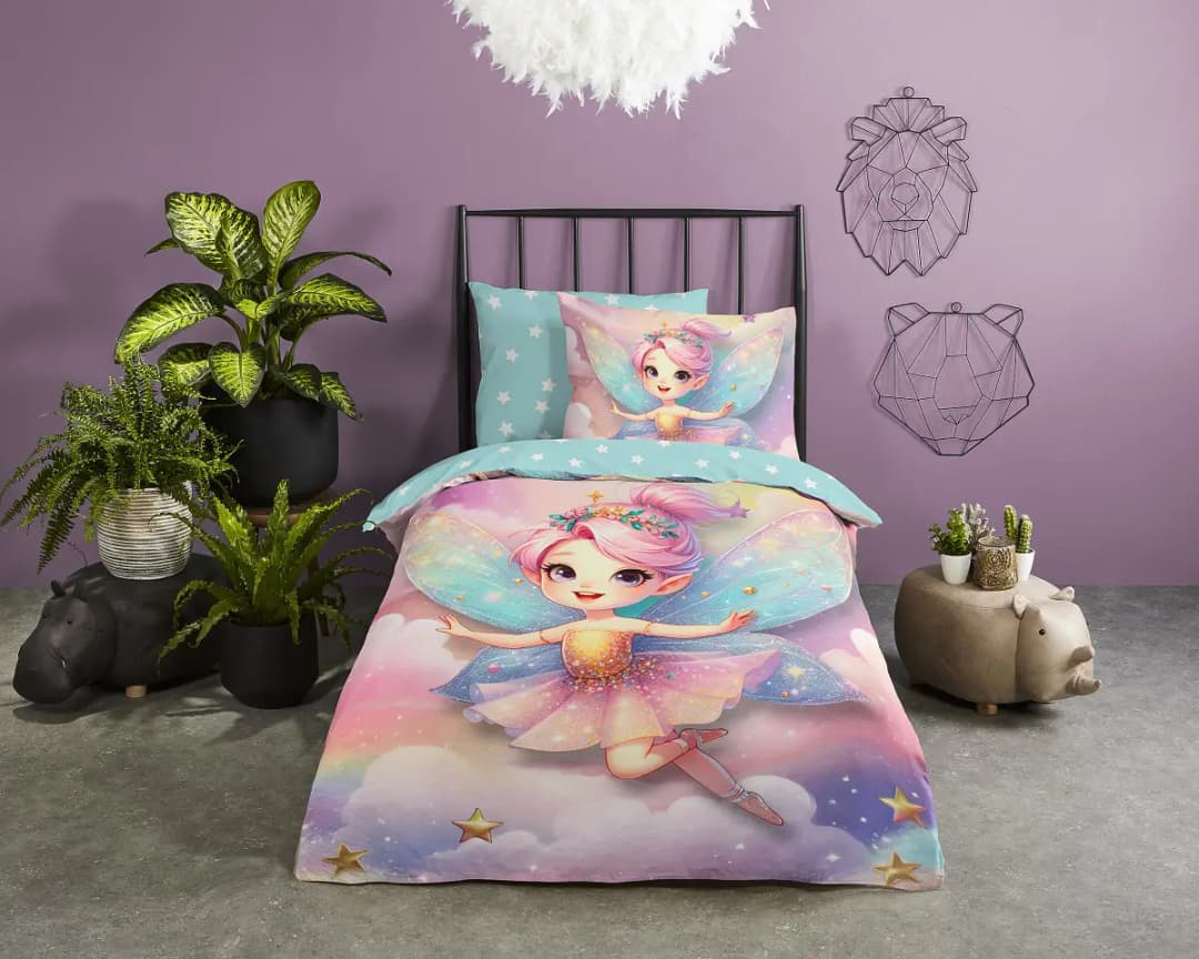 Good morning Renforcé-Kinderbettwäsche No.33315 | Mehrfarbig