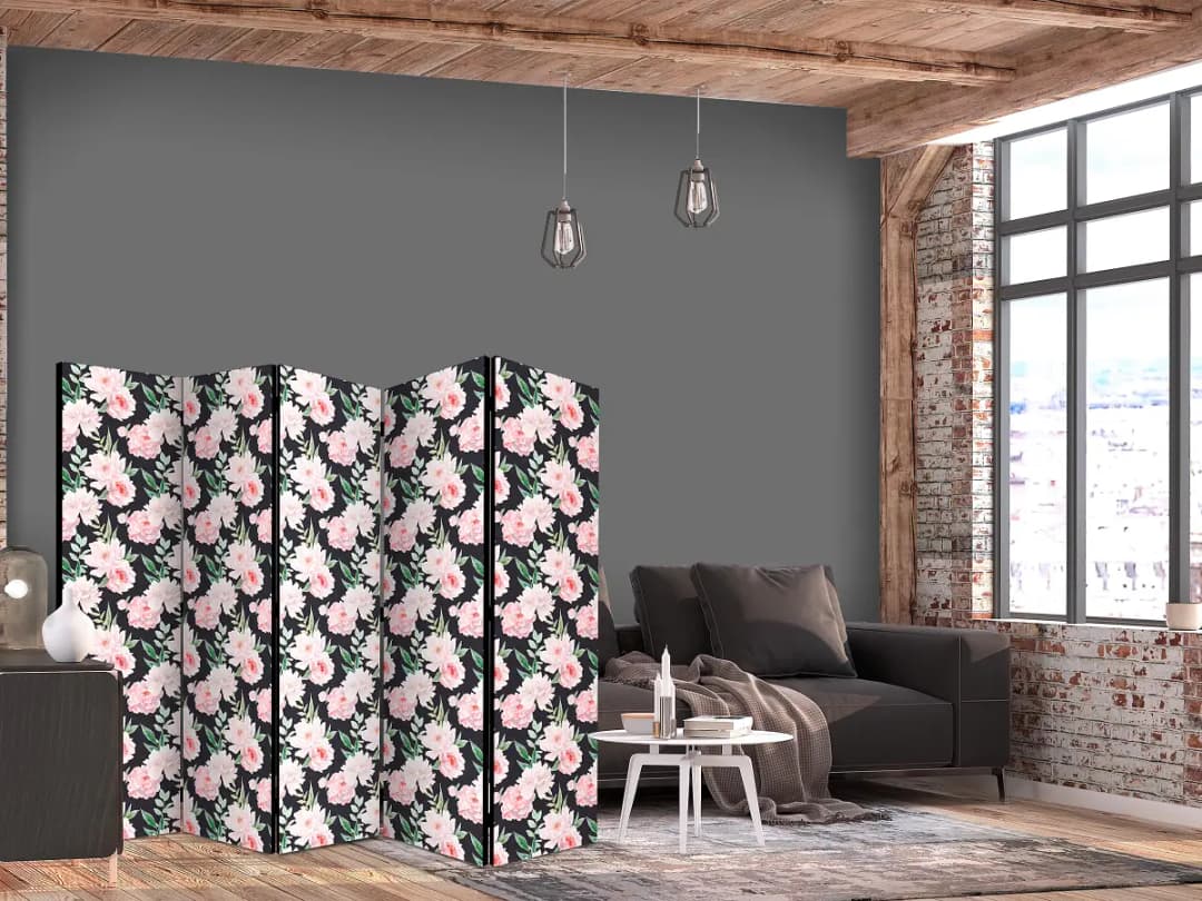 Paravent Peonies | Mehrfarbig