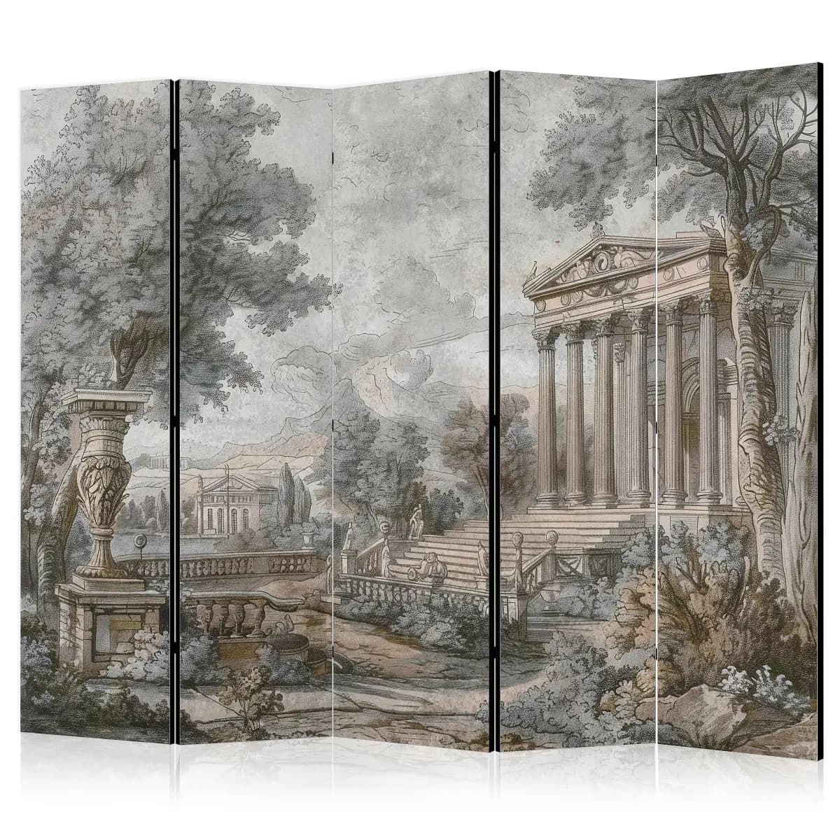 Paravent Antique Landscape | Mehrfarbig