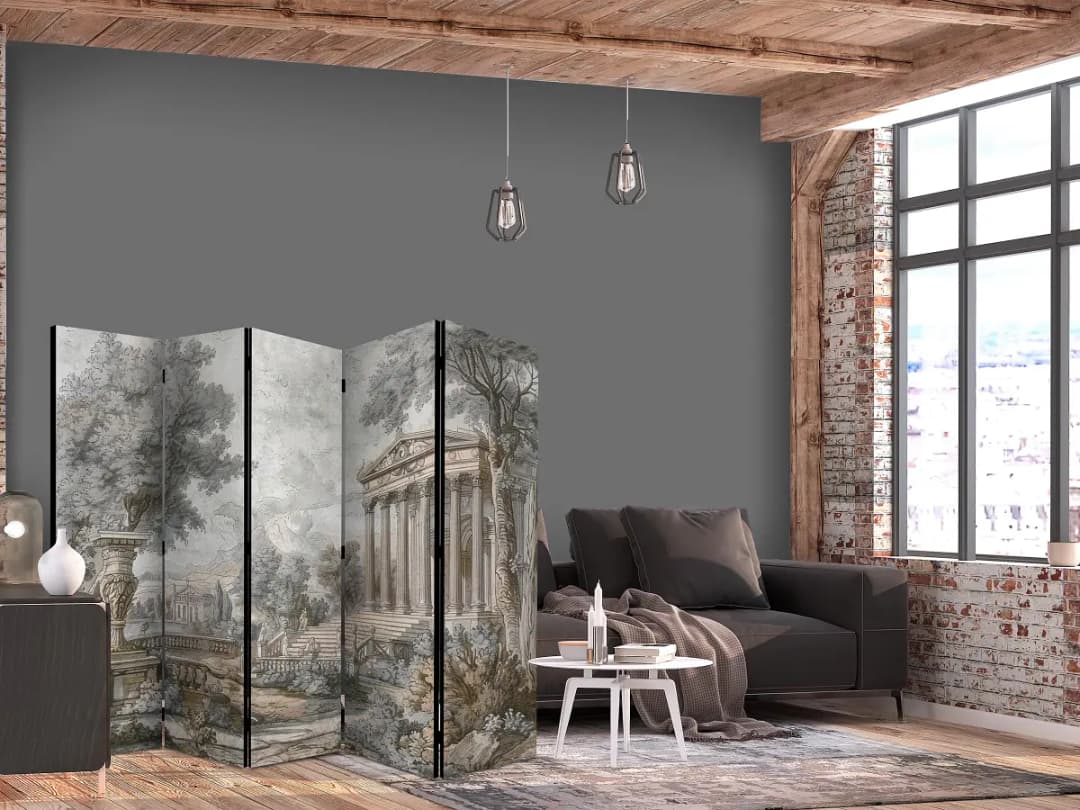 Paravent Antique Landscape | Mehrfarbig