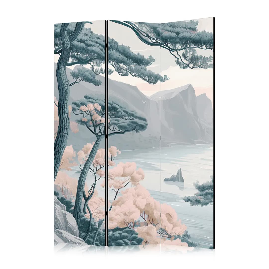 Paravent Mountainous Coast | Grau