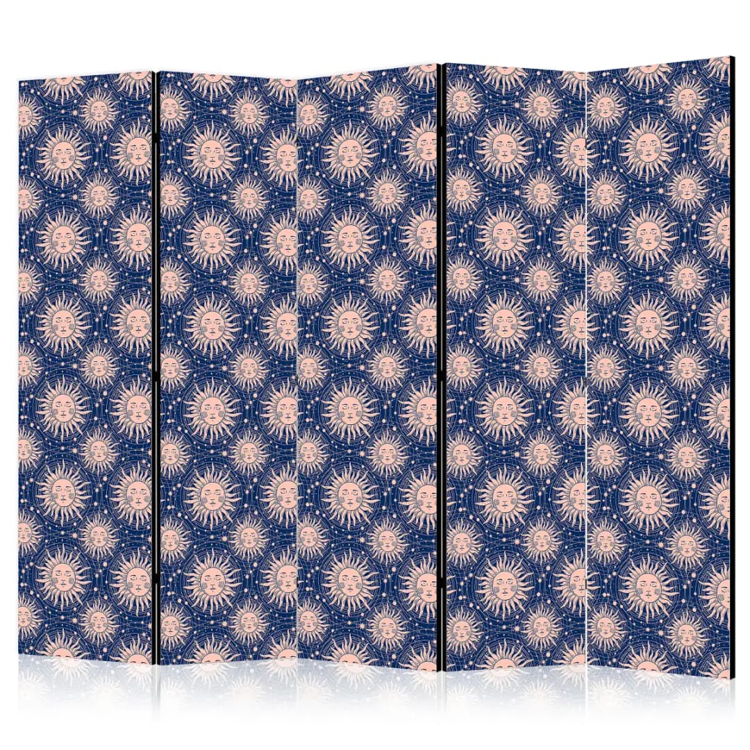 Paravent Sunny Patterns | Blau