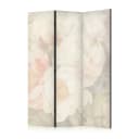 Artgeist Akustik-Paravent Bright Peonies Beige 135 x 172cm | Beige
