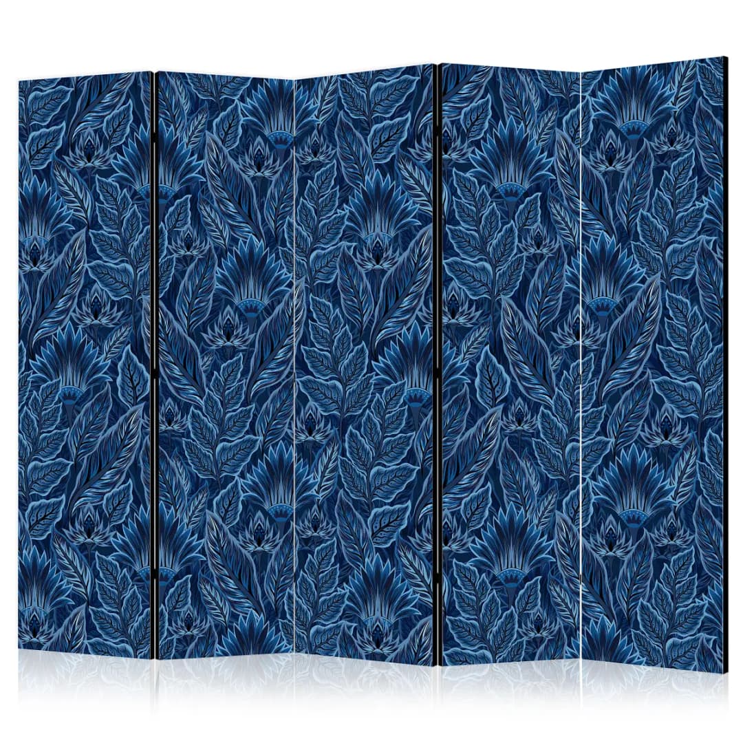 Paravent Dense Vegetation | Blau