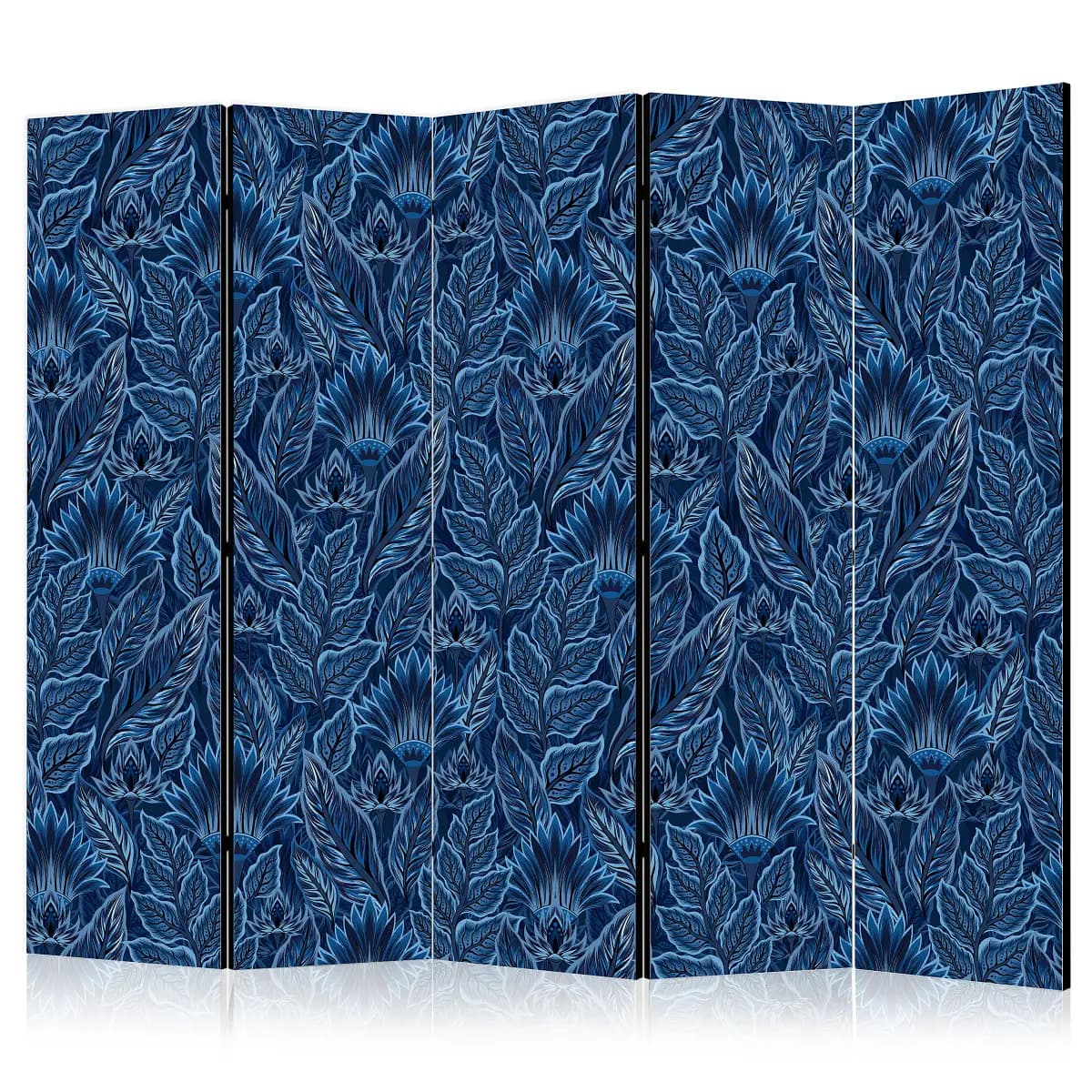 Paravent Dense Vegetation | Blau