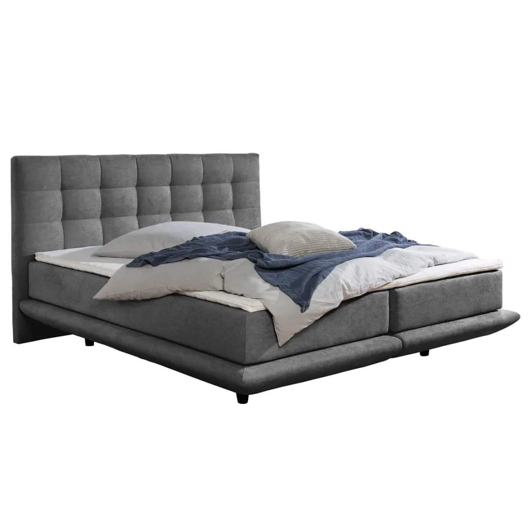 Boxspringbett Onorato | Grau