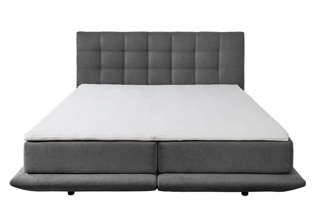 Boxspringbett Onorato | Grau