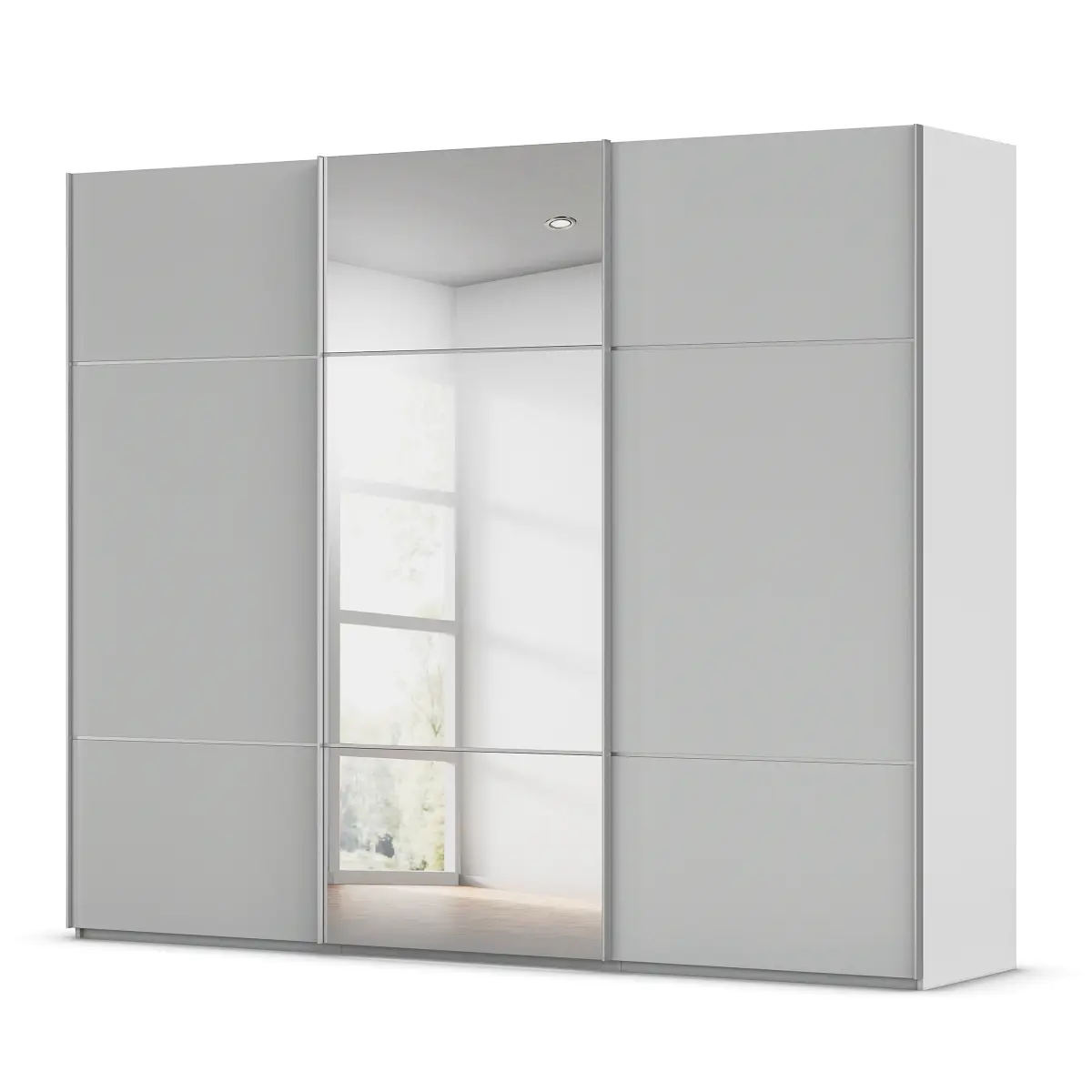 Schwebetürenschrank Covalo | Grau