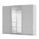 Schwebetürenschrank Covalo 242cm Grau/Seidengrau Grau mit