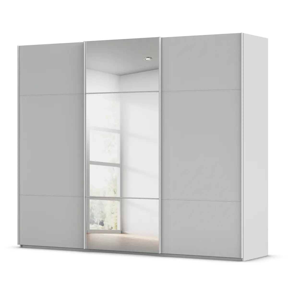 Schwebetürenschrank Covalo | Grau
