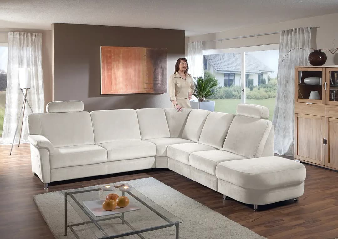 Fredriks Ecksofa Palta | Silber