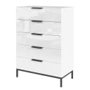 rauch Orange Kommode Flipp mit Gestell 80cm Weiß/Weiß/Grau