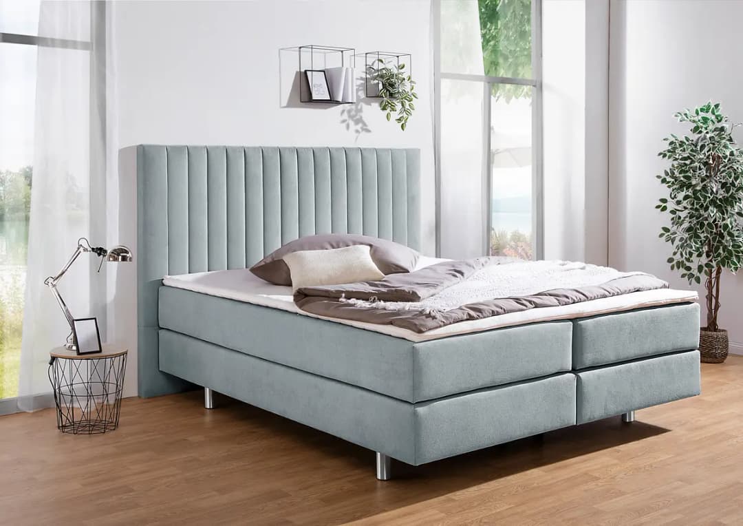 Red Living Boxspringbett Frasnito 180 x 200cm | Blau