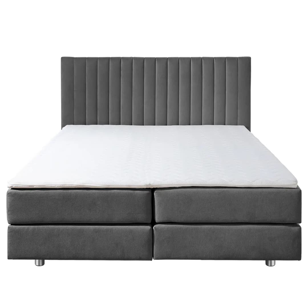 Red Living Boxspringbett Frasnito 180 x 200cm | Grau