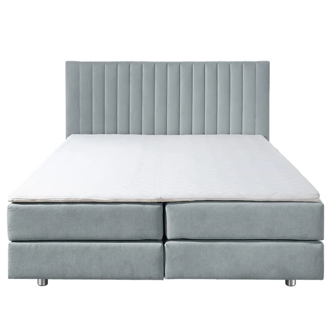 Red Living Boxspringbett Frasnito 200 x 200cm | Blau