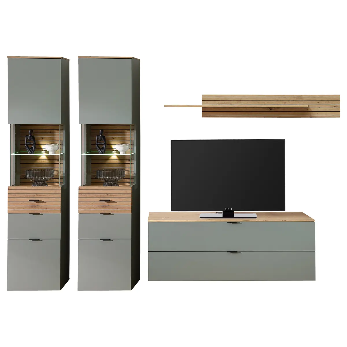 loftscape Palosi Wohnwand | Grün