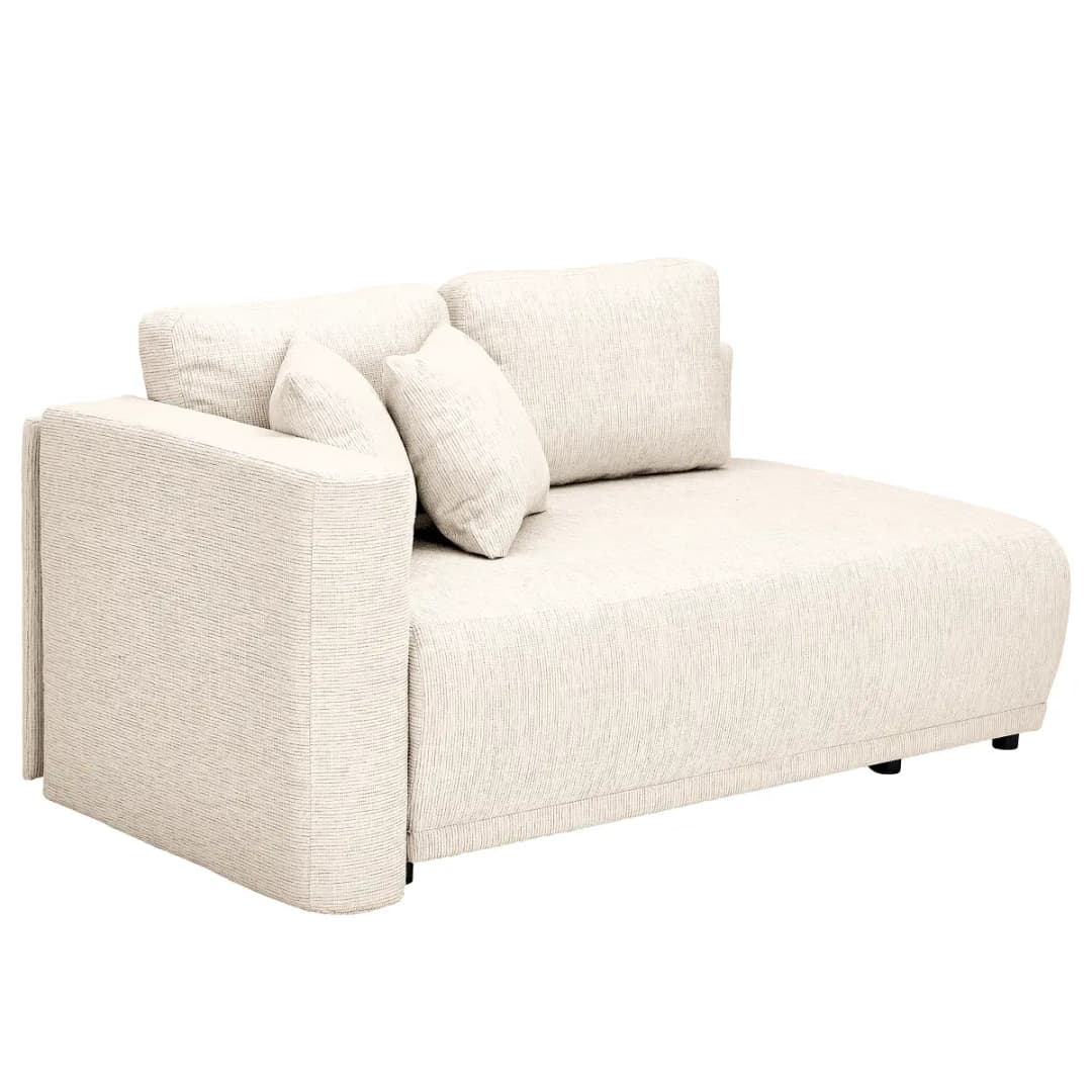 Mørteens Chaiselongue Balkis mit Schlaffunktion | Weiß