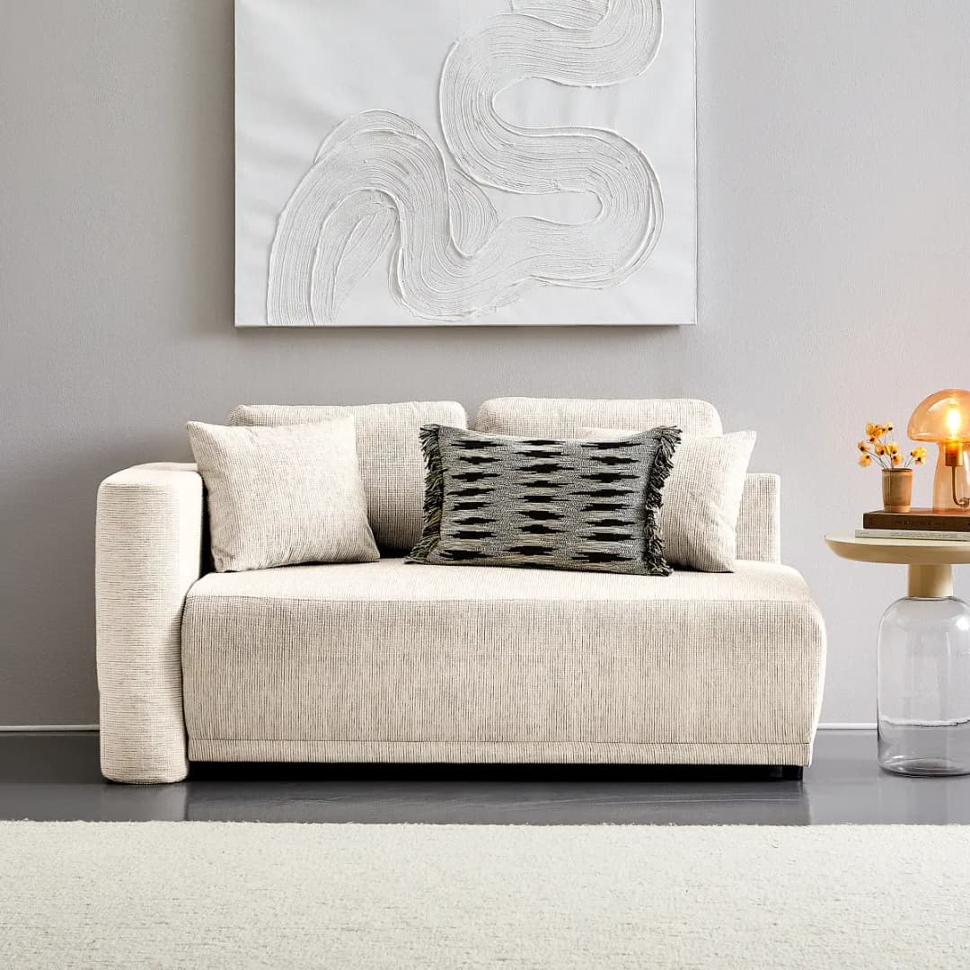 Mørteens Chaiselongue Balkis mit Schlaffunktion | Weiß