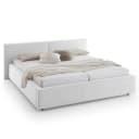 Mørteens Polsterbett 180 x 200cm Flachgewebe Norana Silber mit | Grau