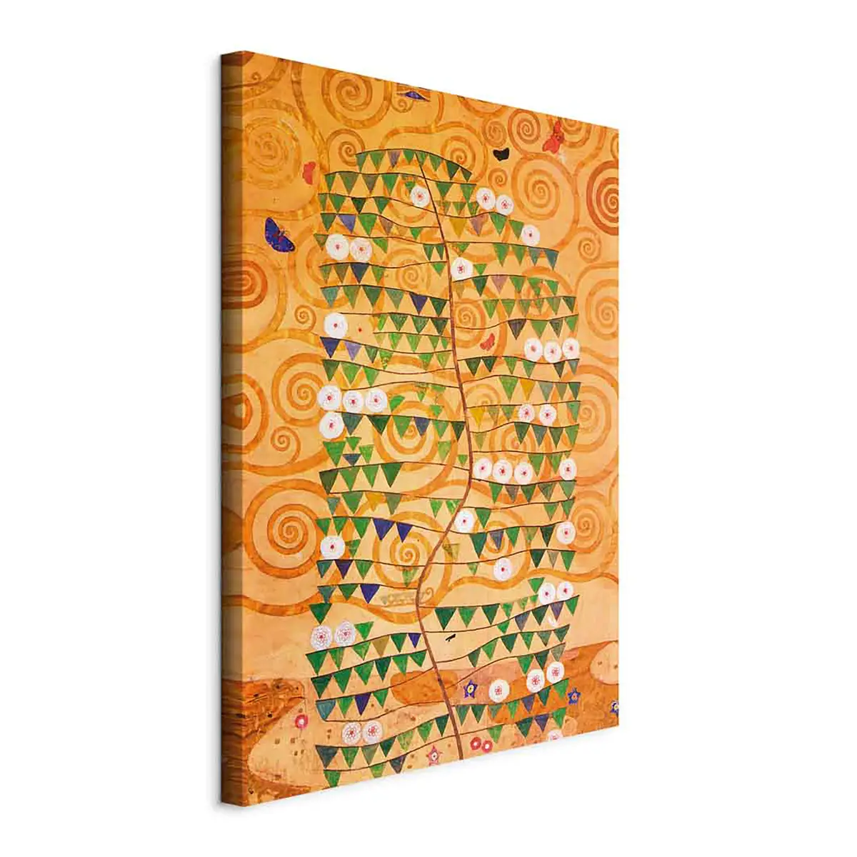 Leinwandbild Tree of Life Filz Orange/Orange 40 x 60cm | Orange