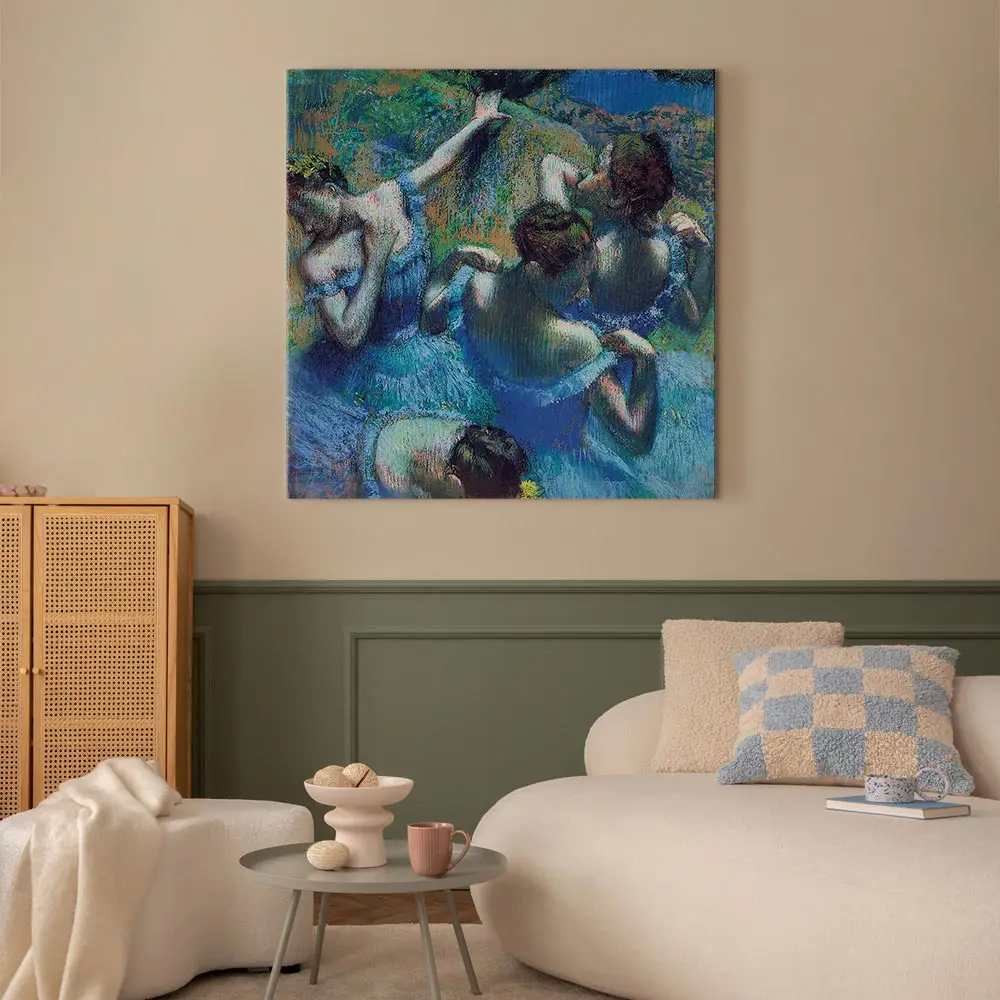 Leinwandbild Blue Dancer II | Beige