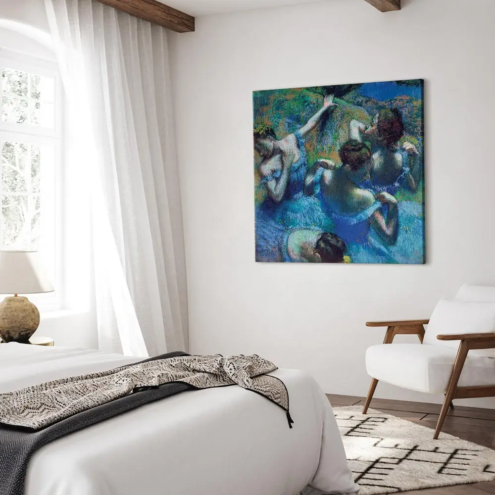 Leinwandbild Blue Dancer II | Beige