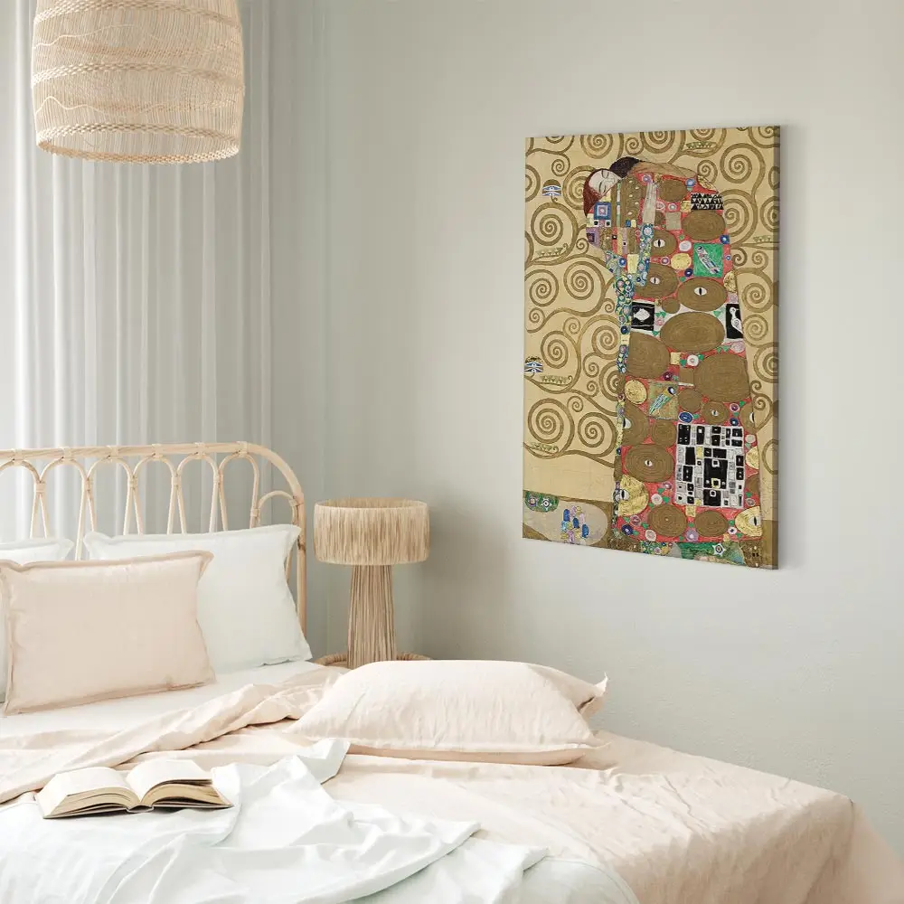 Artgeist Leinwandbild Fulfillment Filz Gold/Gold 40 x 60cm | Gold