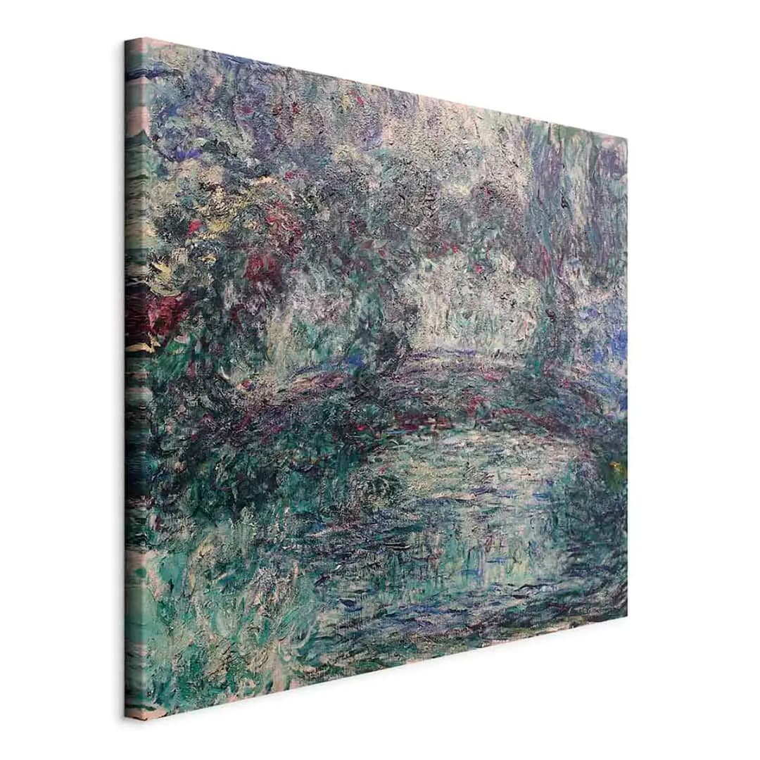 Artgeist Leinwandbild The Japanese Bridge Filz Grau/Grau 40 x 40cm