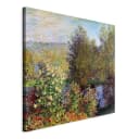 Artgeist Leinwandbild Coin de jardin à Montgeron Filz Grün/Grün 40 x
