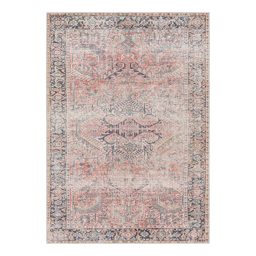 Kurzflorteppich Rotterdam Grau/Multicolor 160 x 213cm Polyester
