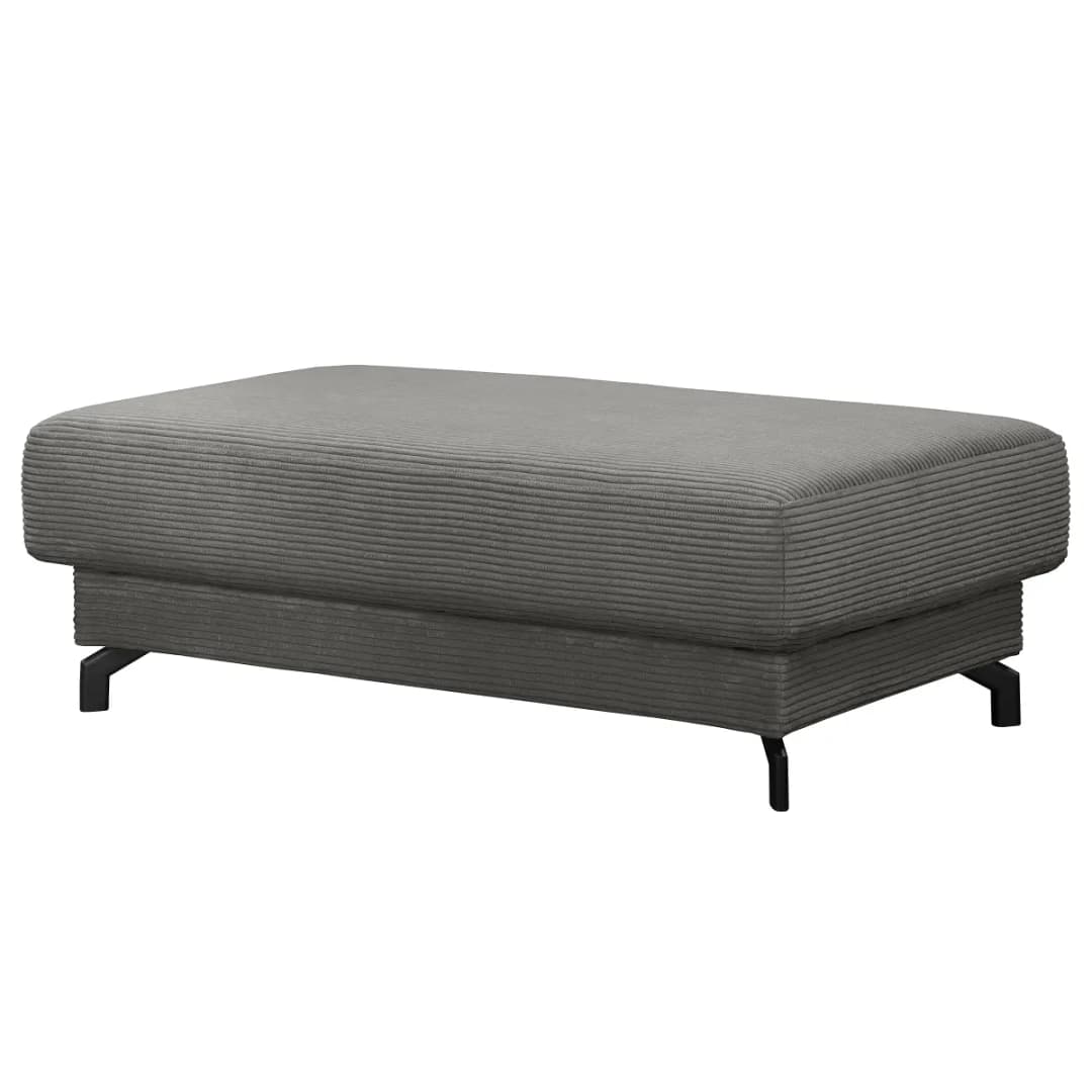 Polsterhocker Poppy | Grau