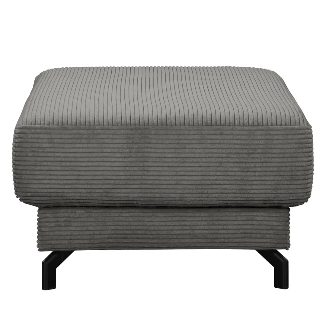 Polsterhocker Poppy | Grau