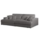 Big-Sofa Grau Cordstoff Poppy | Grau