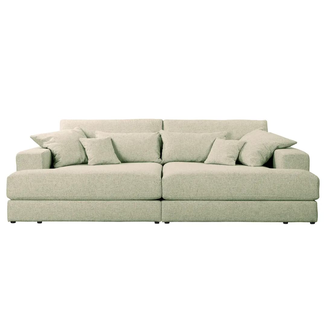 Big-Sofa Beige Webstoff Hevi | Beige