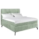 Loftscape Boxspringbett Plumas 160 x 200cm Chenille Tringa Grün H2