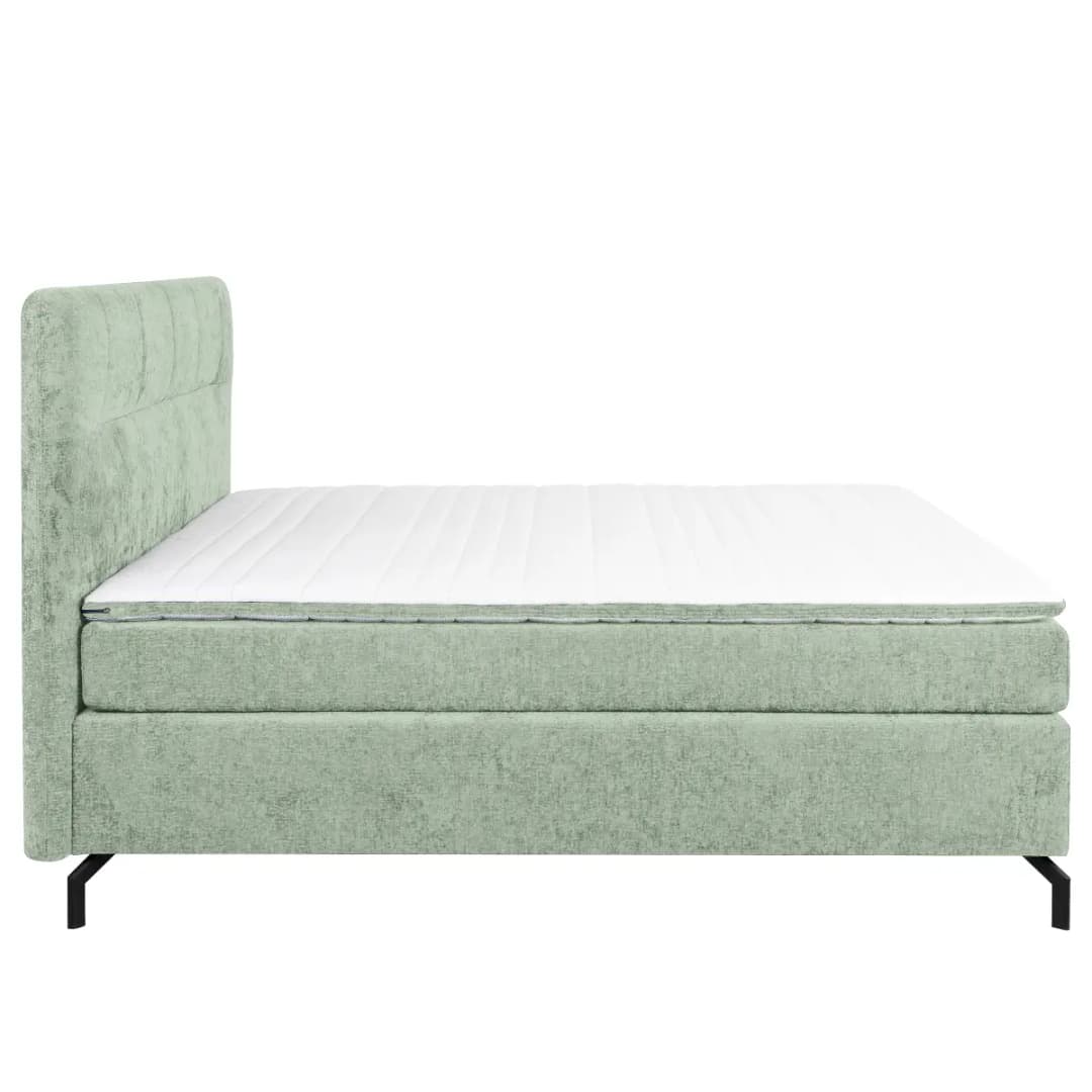 Loftscape Boxspringbett Plumas 160 x 200cm Chenille Tringa Grün H2