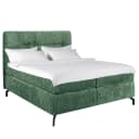Loftscape Boxspringbett Plumas 160 x 200cm Chenille Tringa Grün H2 /
