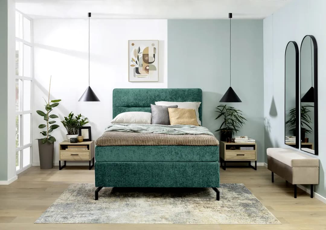 Loftscape Boxspringbett Plumas | Grün