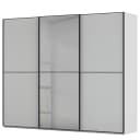 Schwebetürenschrank Lagaro 242cm Grau/Seidengrau Classic | Grau